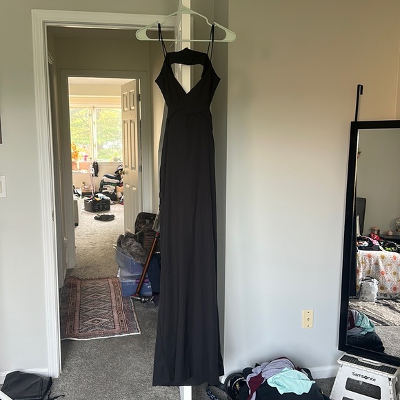 Nwt size 2 bhldn backless crepe dress black - Picture 3 of 6